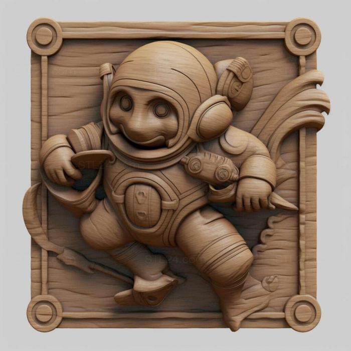 Games (Rocket Knight 3, GAMES_38355) 3D models for cnc